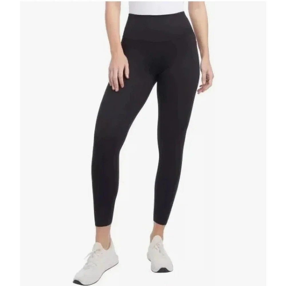 Danskin Women's High-Rise Brushed Leggings with Side Pockets , Black, Size XL/XG - Picture 2 of 7